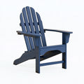 Fauteuil de jardin 82 x 90 x 98 cm en bois bleu style Adirondack