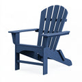 Fauteuil de jardin Adirondack 83 x 88 x 95 cm en plastique bleu style classique