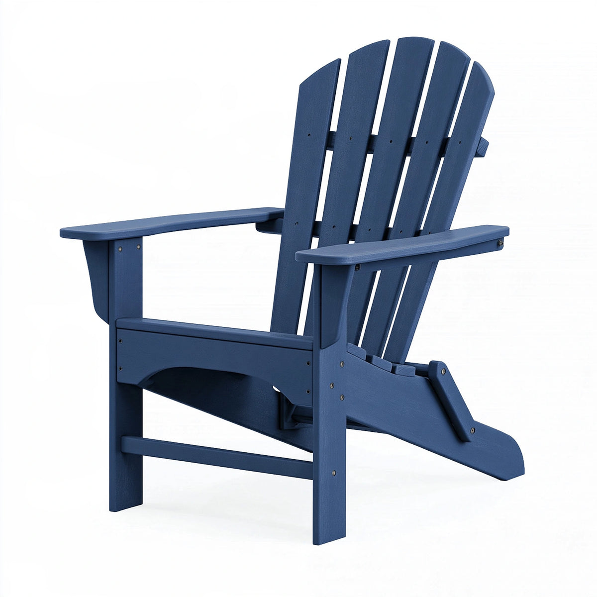 Fauteuil de jardin Adirondack 83 x 88 x 95 cm en plastique bleu style classique