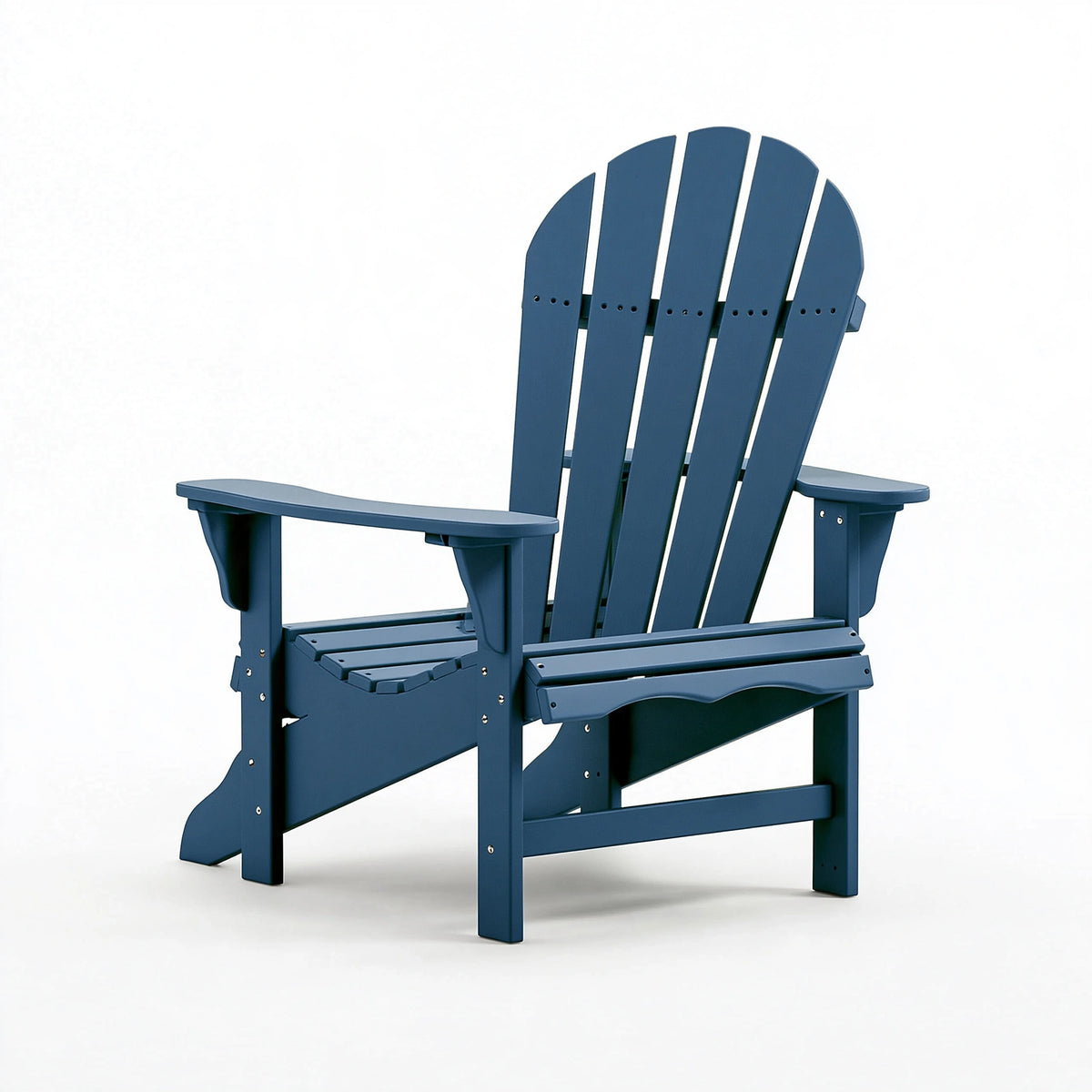 Fauteuil de jardin Adirondack 79 x 90 x 98 cm en bois bleu avec accoudoirs