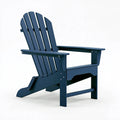 Fauteuil Adirondack 83 x 76 x 92 cm en polyéthylène bleu marine pliant pour extérieur