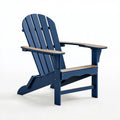 Fauteuil Adirondack 80 x 90 x 95 cm en bois bleu pour extérieur style classique