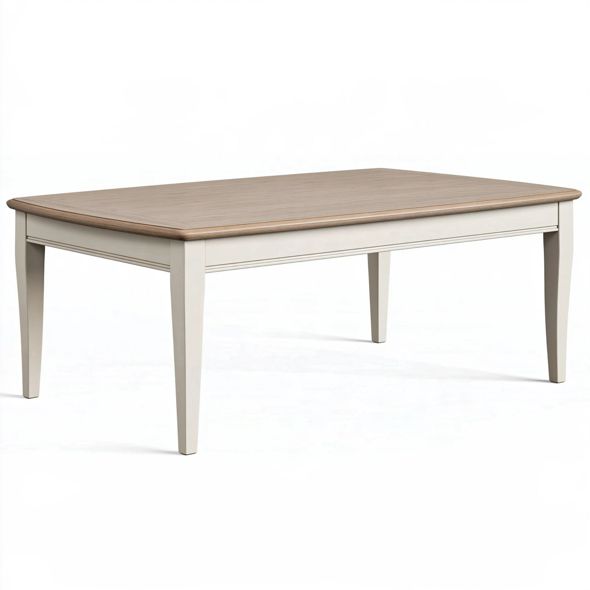 Table à manger 180 x 90 x 76 cm en bois beige et naturel style classique